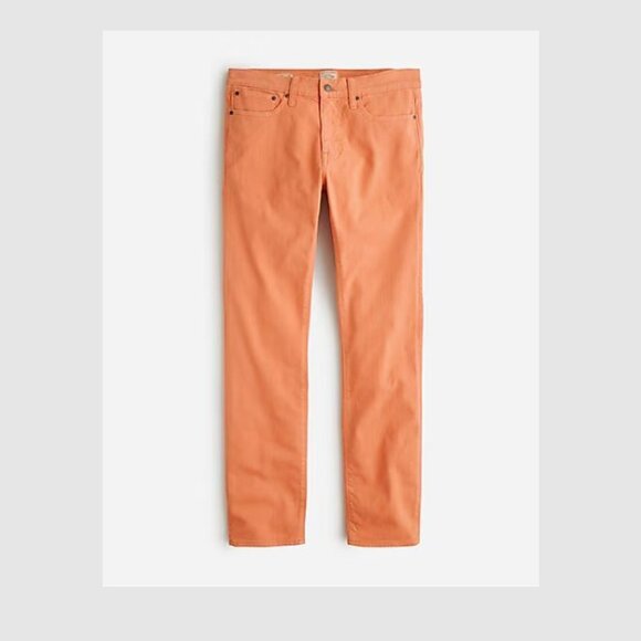 J. Crew 484 Slim-fit garment-dyed five-pocket pant Dusty Orange Sz 32x32 & 34x32 - Picture 4 of 12
